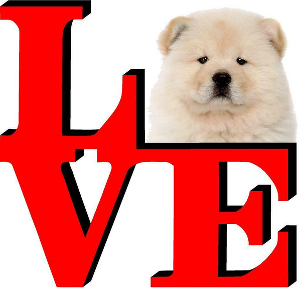 Chow Chow Dog Love Park Dog Fridge Refrigerator Car Magnet