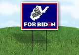 WEST VIRGINA FOR BIDEN Yard Sign with Stand LAWN SIGN