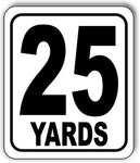 25 YARDS Distance Marker Running Race 5k Marathon Aluminum composite sign