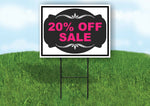 20% OFF SALE PINK TAG BLACK Yard Sign with Stand LAWN SIGN