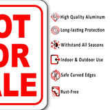 NOT FOR SALE Outdoor Metal sign