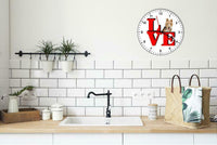 Fox Terrier Cute Puppy Dog kitchen living room Wall Clock