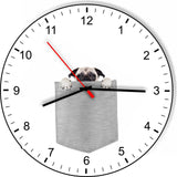 Pug In Your Pocket Dog kitchen living room Wall Clock