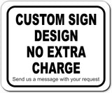 ATTENTION CUSTOMER PARKING ONLY Metal Aluminum composite sign