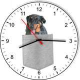 Beauceron In Your Pocket Puppy Dog kitchen living room Wall Clock