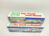 Lot of 2 HESS 1996 Toy Truck and Racer 2002 Toy Truck and Airplane NEW