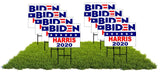8 Pack BIDEN HARRIS 2020 JOE KAMALA BIDEN POLITICAL Yard Sign ROAD SIGN w stands