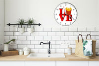 I Love French Fries Love Park Funny Kitchen Living room Wall Clock