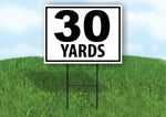 30 YARDS DISTANCE MARKER TARGET RUNNING Plastic Yard Sign ROAD SIGN with Stand
