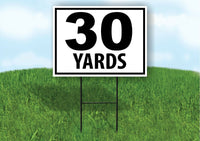 30 YARDS DISTANCE MARKER TARGET RUNNING Plastic Yard Sign ROAD SIGN with Stand