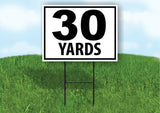 30 YARDS DISTANCE MARKER TARGET RUNNING Plastic Yard Sign ROAD SIGN with Stand