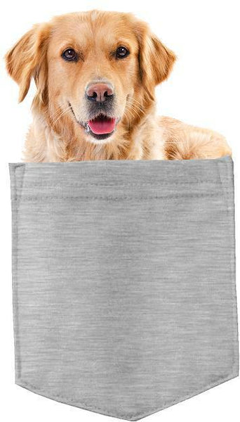 Golden Retriever Dog in pocket Fridge Car Magnet Bumper Sticker App size 4"x7"