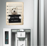Maltese Mugshot Bad Dog Fridge refrigerator Car Magnet