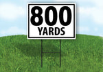 800 YARDS DISTANCE MARKER TARGET RUNNING Plastic Yard Sign ROAD SIGN with Stand