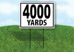 4000 YARDS DISTANCE MARKER TARGET RUNNING Plastic Yard Sign ROAD SIGN with Stand