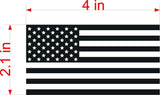 SET OF 3 Black white American Flag Car MAGNET Magnetic Bumper Sticker Marines