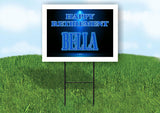 BELLA RETIREMENT BLUE 18 in x 24 in Yard Sign Road Sign with Stand