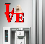 Old English Sheepdog Love Park Cute Dog Fridge Refrigerator Car Magnet