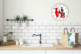Miniature Schnauzer Cute Puppy Dog kitchen living room Wall Clock