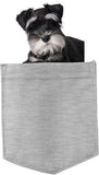 Miniature Schnauzer in pocket Fridge Car Magnet Bumper Sticker App size 4"x7"