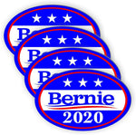 4 Pack Bernie Sanders for President 2020 Bumper Sticker Decal oval 5.5"x3.5" car