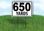 650 YARDS DISTANCE MARKER TARGET RUNNING Plastic Yard Sign ROAD SIGN with Stand