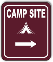 CAMP SITE DIRECTIONAL ARROW TRAIL 8 Variations Metal Aluminum composite sign
