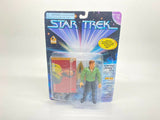 Lot of 2 1996 Star Trek Action Figures Benjamin Sisko, Captain Kirk NEW