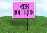 DRESS BOUTIQUE PINK Yard Sign Road with Stand LAWN SIGN