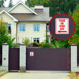 Please use other gate Left Arrow Aluminum Composite Sign