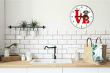 Scottish Deerhound Cute Puppy Dog kitchen living room Wall Clock