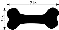 Dog Mom Brussels Griffon Bone Car Magnet Bumper Sticker 3"x7"
