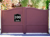 100 Yards Distance Marker Running Race  Marathon BLACK  Aluminum Composite Sign