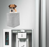 Boxer with Glasses Dog in pocket Fridge Car Magnet Bumper Sticker App size 4"x7"