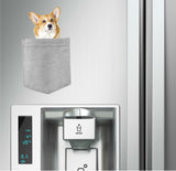 Corgi Dog in pocket Fridge Car Magnet Bumper Sticker App size 4"x7"