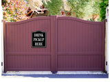 Drink Pickup Here BLACK Aluminum Composite Sign