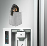 Black & Tan Coonhound in pocket Fridge Car Magnet Bumper Sticker App size 4"x7"