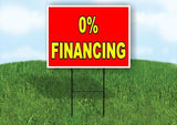 0% FINANCING Plastic Yard Sign ROAD SIGN with Stand