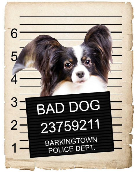 Paillons Mugshot Bad Dog Fridge refrigerator Car Magnet