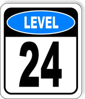 LEVEL 24 PARKING GARAGE Metal Aluminum composite sign