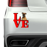 Boxer Dog Love Park Cute Dog Fridge Refrigerator Car Magnet