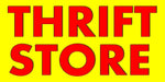 THRIFT STORE BANNER red yellow SIGN Indoor/Outdoor Use (48"x96")