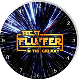 Best Fluffer the Star Galaxy Wars Space Kitchen Living room Wall Clock