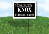 KNOX CONGRATULATIONS GRADUATE 18 in x 24 in Yard Sign Road Sign with Stand