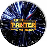 Best Painter in the Star Galaxy Wars Space Kitchen Living room Wall Clock