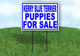 Kerry Blue Terrier PUPPIES FOR SALE BLUE Yard Sign Road with Stand LAWN SIGN