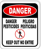 DANGER PESTICIDES Aluminum Composite Sign