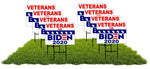 8 pack Signs Veterans for Biden 2020 Joe Biden Yard Sign Road Sign with stands