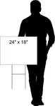 MINNESOTA _NOTARY PUBLIC RIGHT ARROW RED Yard Sign w Stand LAWN SIGN Single
