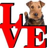 Airedale Terrier Love Park Cute Dog Fridge Refrigerator Car Magnet